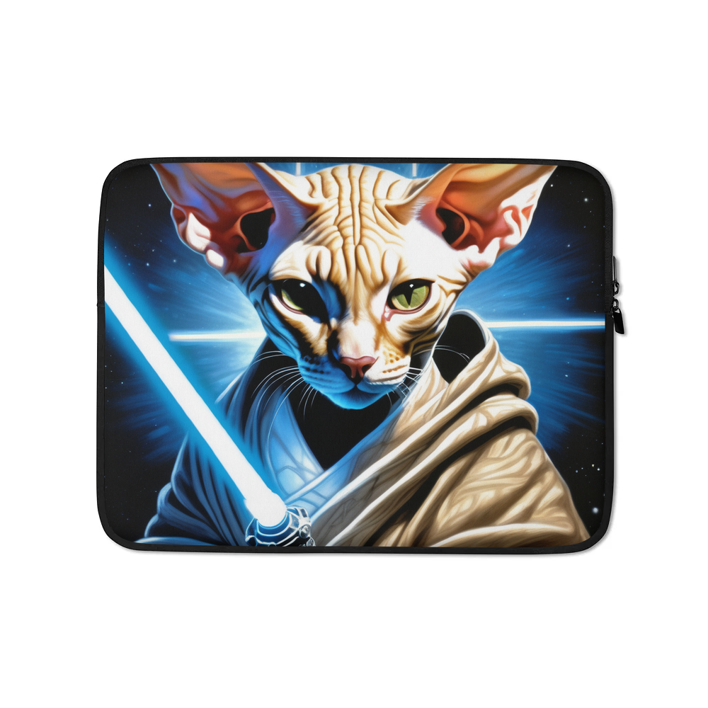 PugMug Custom Tabby Sphynx Cat Laptop Sleeve
