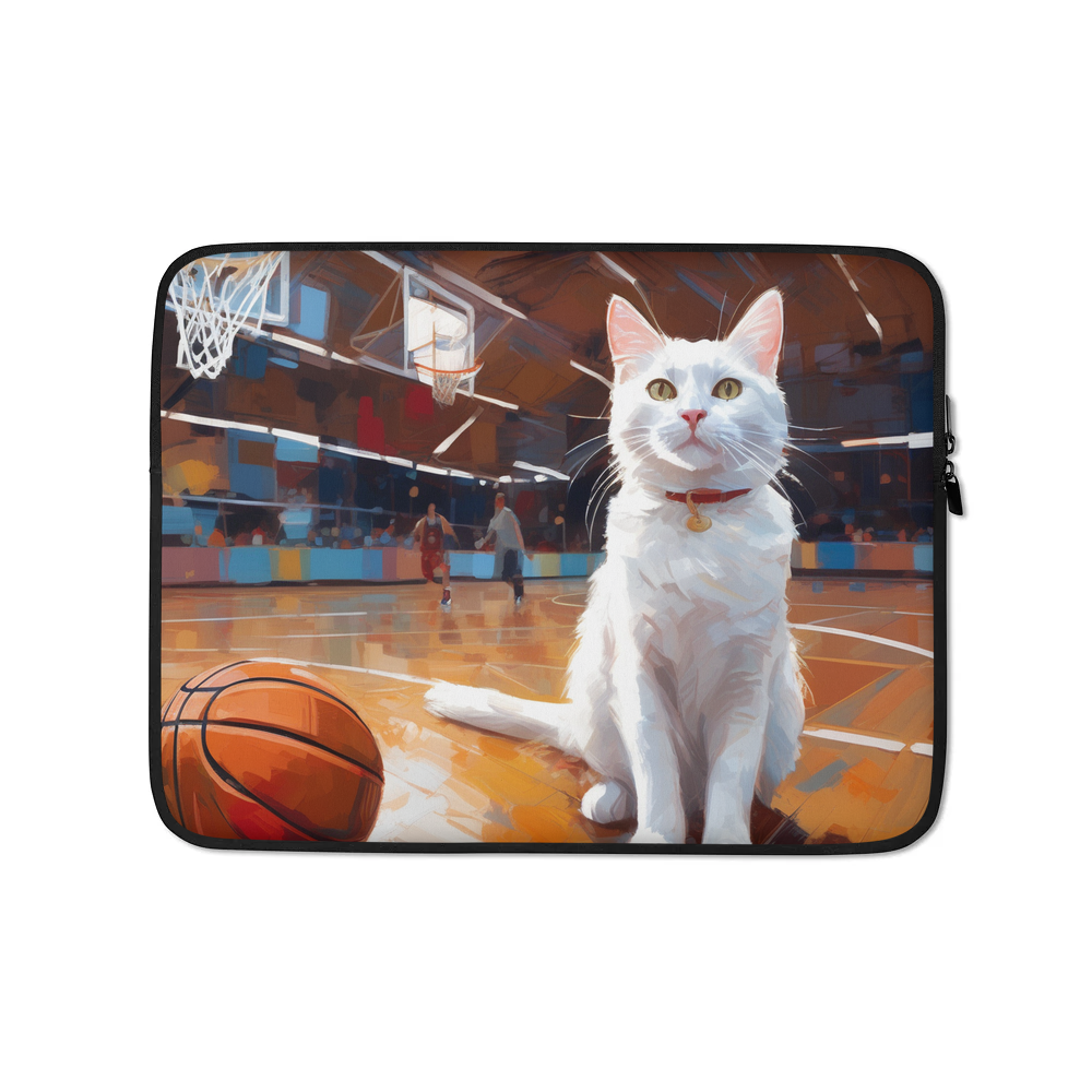 PugMug Custom White Companion Cat Laptop Sleeve