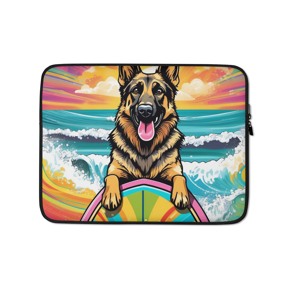 PugMug Custom German Shepherd Dog Laptop Sleeve