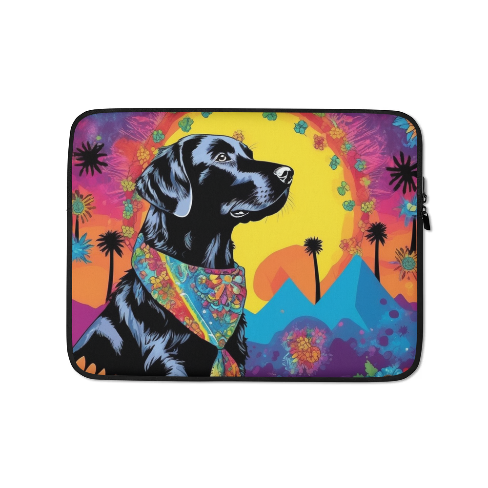 PugMug Custom Black Labrador Retriever Laptop Sleeve