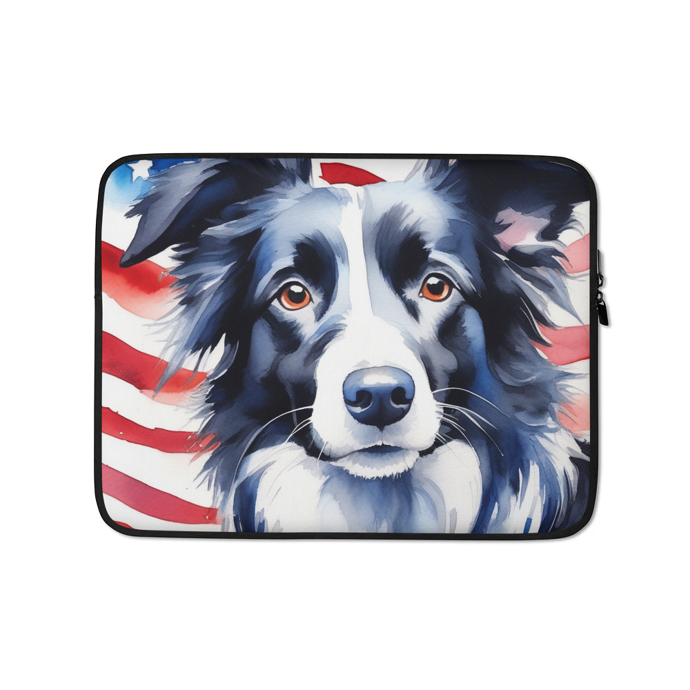 PugMug Custom Border Collie Laptop Sleeve