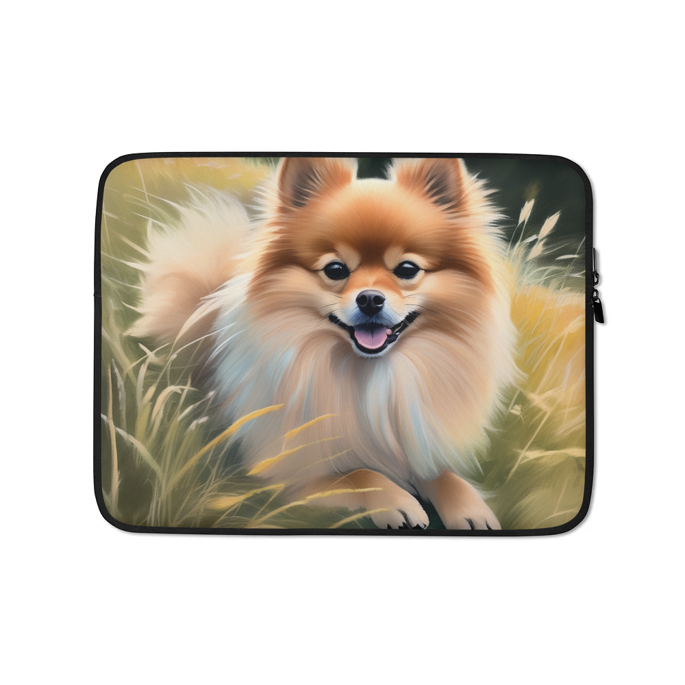 PugMug Custom Tan Pomeranian Laptop Sleeve
