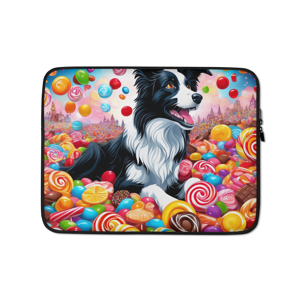 PugMug Custom Border Collie Laptop Sleeve
