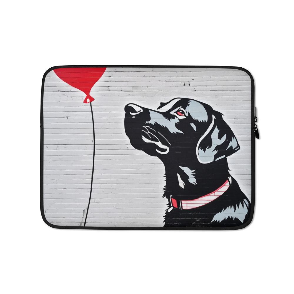 PugMug Custom Black Labrador Retriever Laptop Sleeve