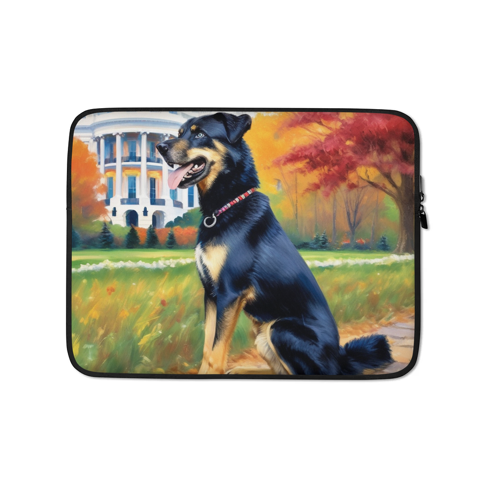 PugMug Custom Blue Laptop Sleeve