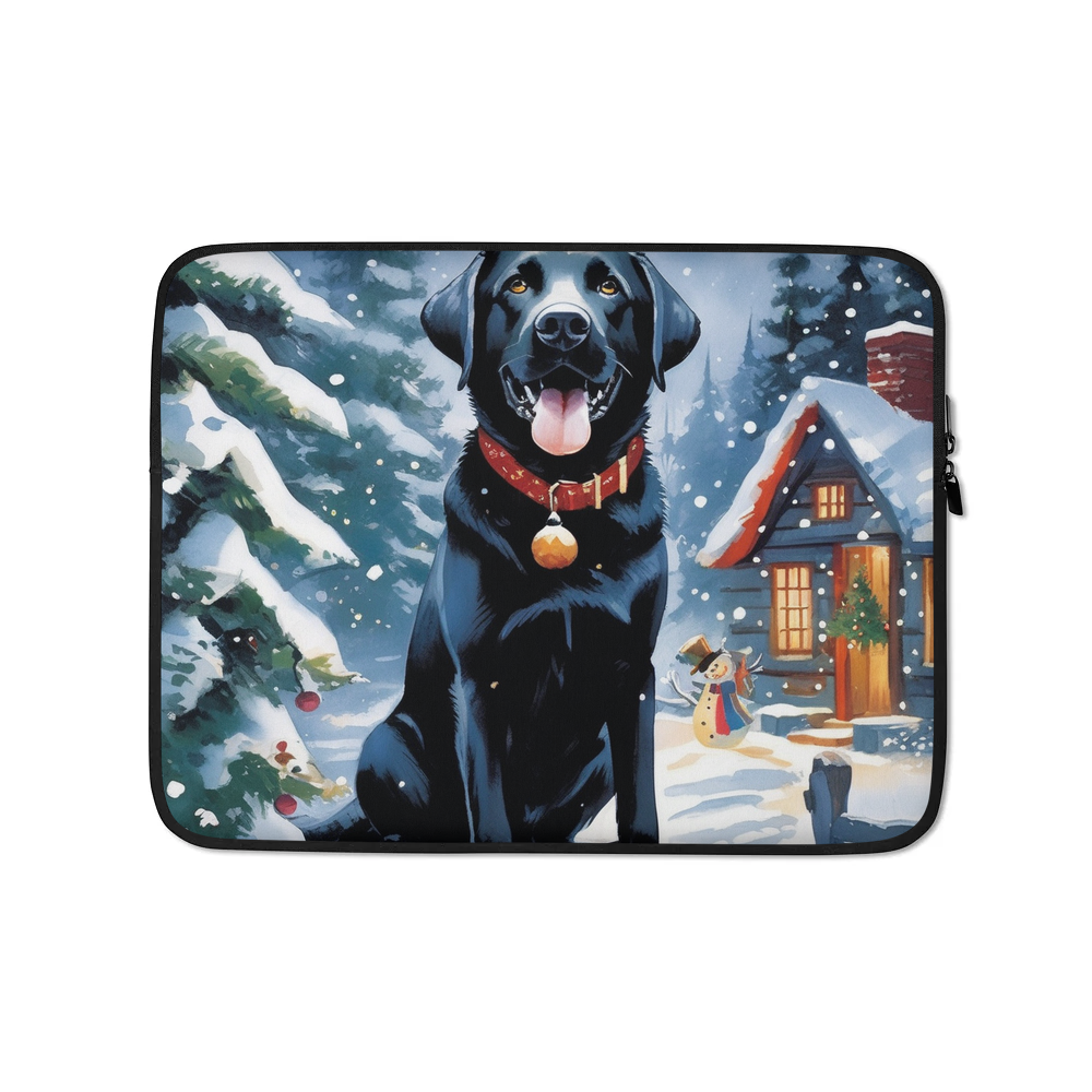 PugMug Custom Black Labrador Retriever Laptop Sleeve