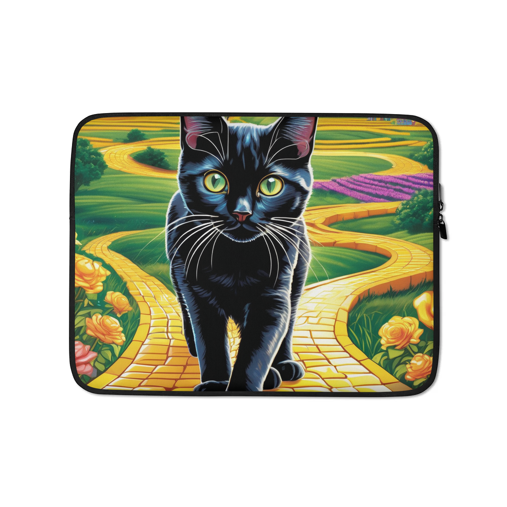 PugMug Custom Black Companion Cat Laptop Sleeve