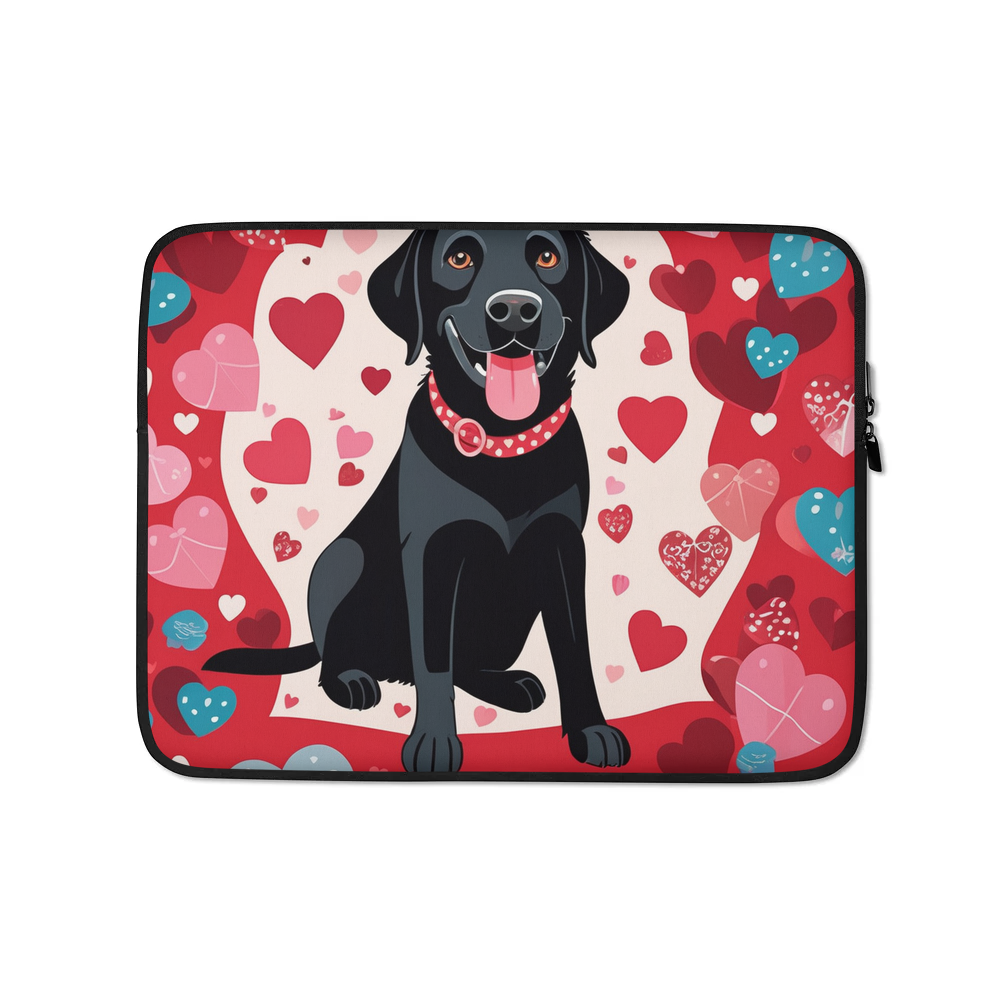 PugMug Custom Black Labrador Retriever Laptop Sleeve