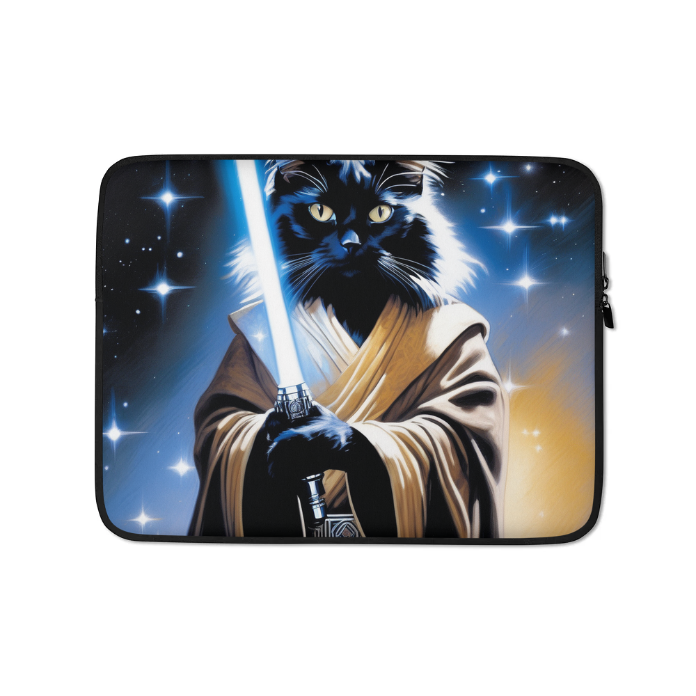 PugMug Custom Black Ragdoll Cat Laptop Sleeve