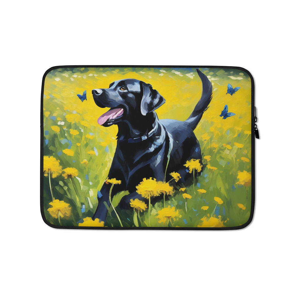 PugMug Custom Black Labrador Retriever Laptop Sleeve