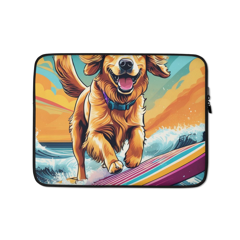 PugMug Custom Golden Retriever Laptop Sleeve