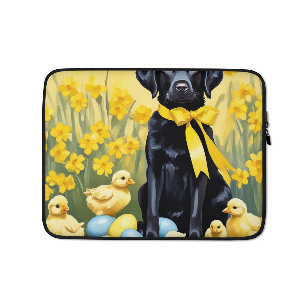 PugMug Custom Black Labrador Retriever Laptop Sleeve