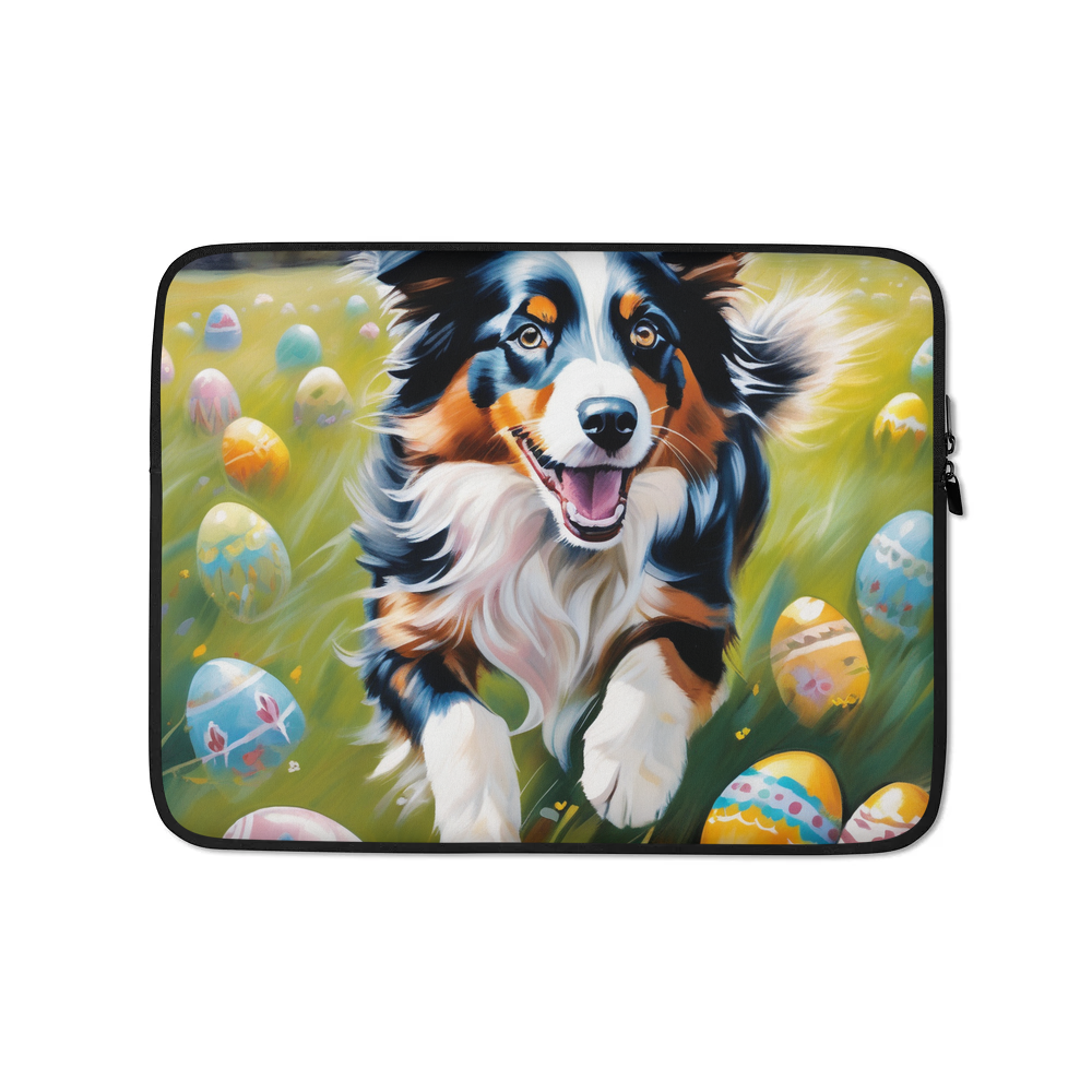 PugMug Custom Australian Shepherd Dog Laptop Sleeve