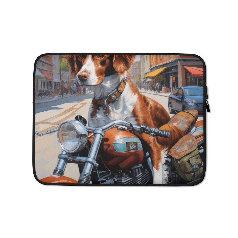 PugMug Custom Brittany Dog Laptop Sleeve