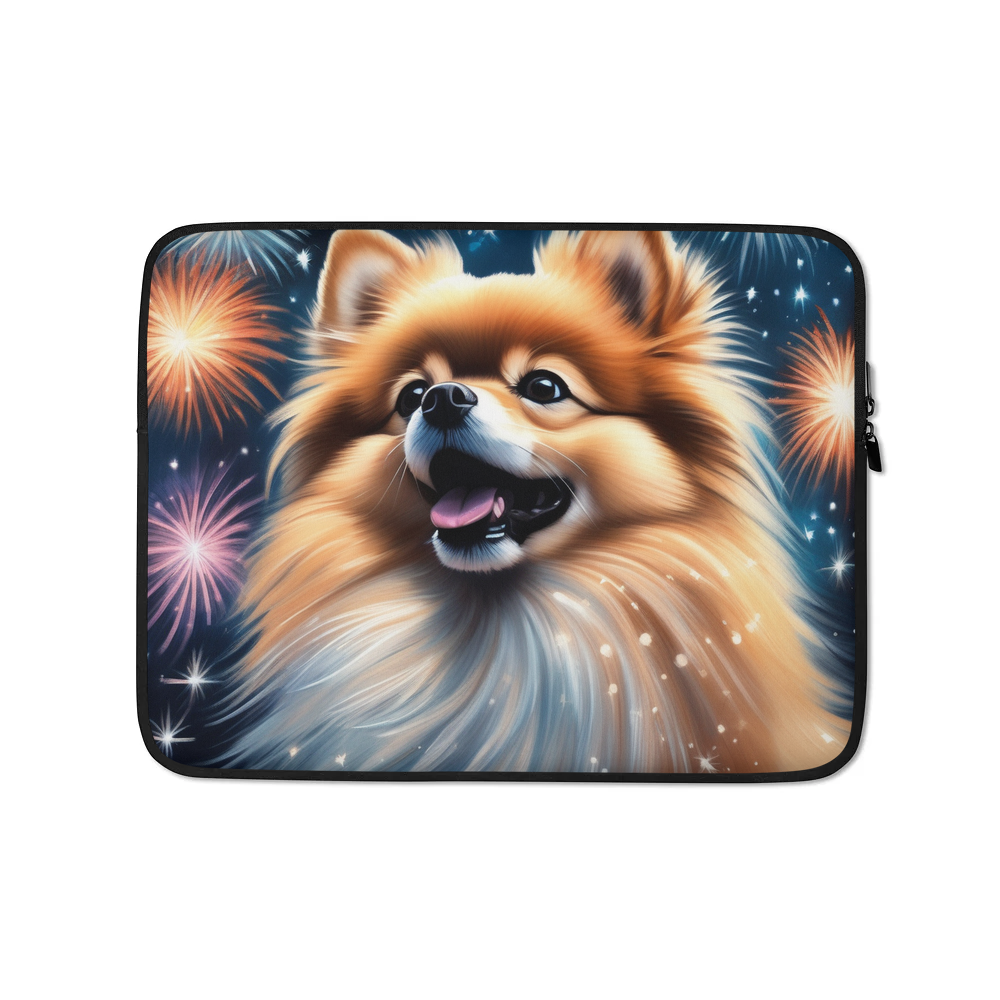 PugMug Custom Tan Pomeranian Laptop Sleeve