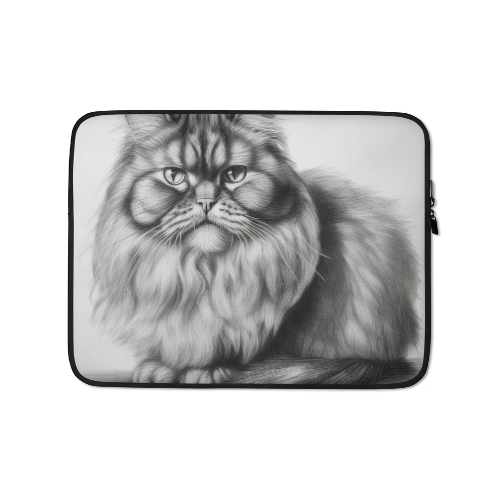 PugMug Custom Tabby Persian Cat Laptop Sleeve