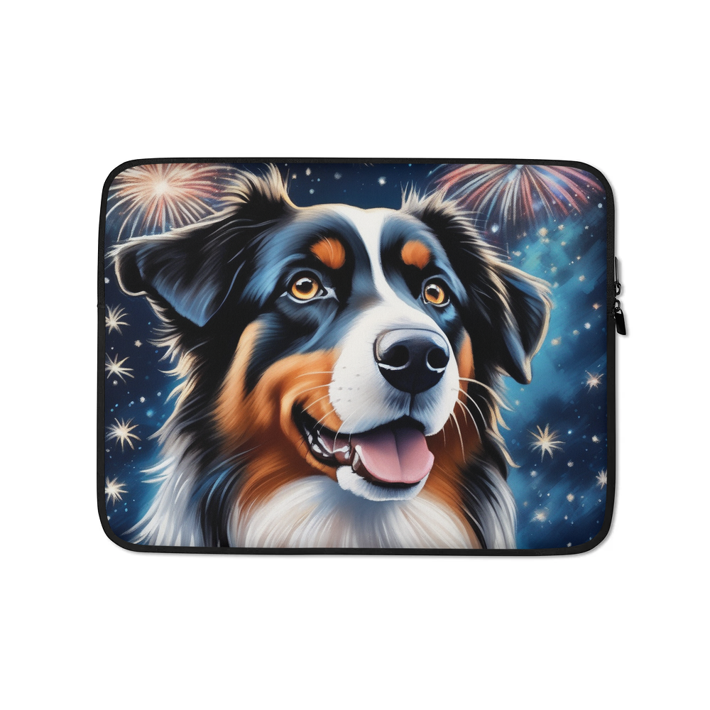 PugMug Custom Miniature American Shepherd Laptop Sleeve