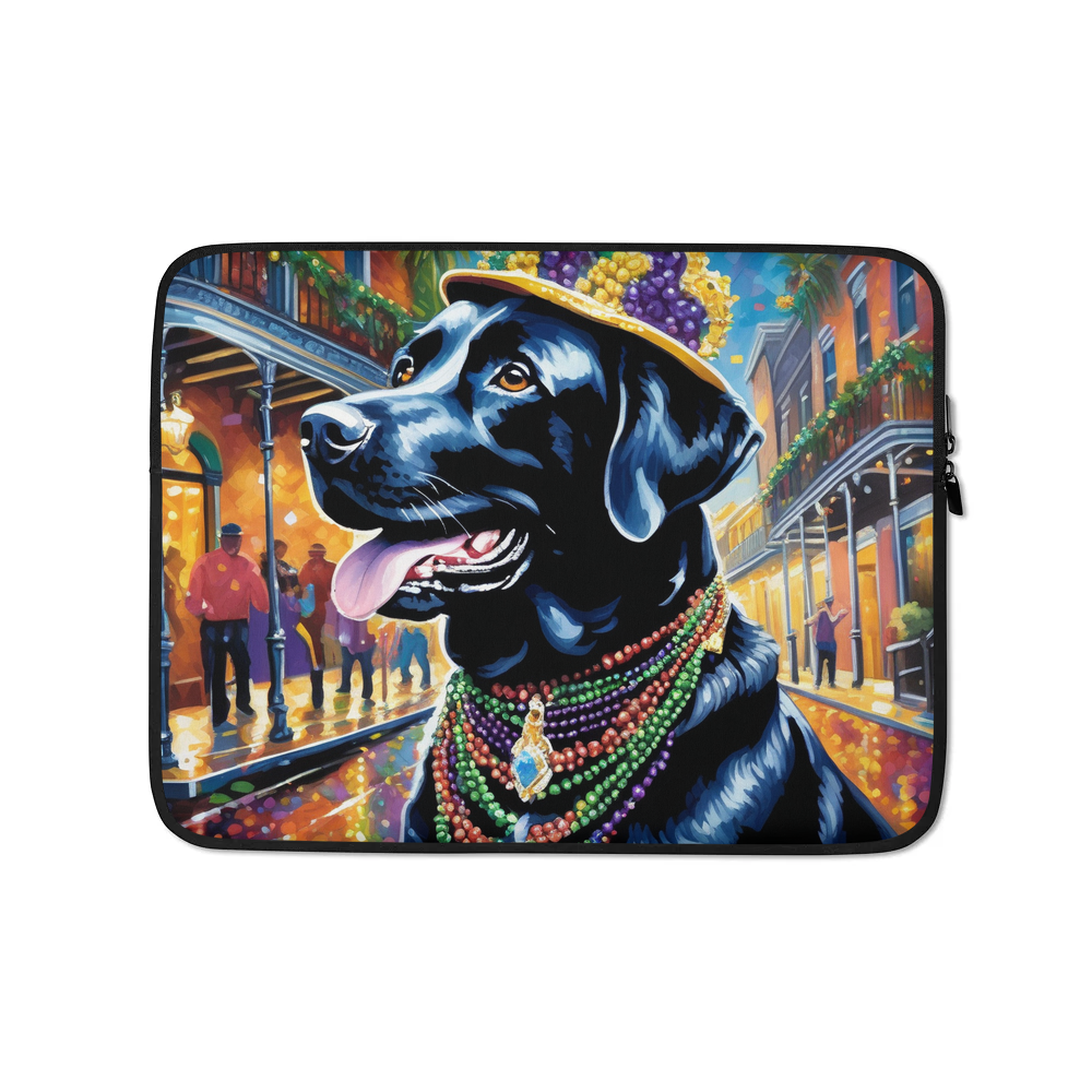 PugMug Custom Black Labrador Retriever Laptop Sleeve