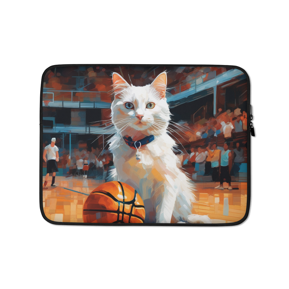 PugMug Custom White Companion Cat Laptop Sleeve