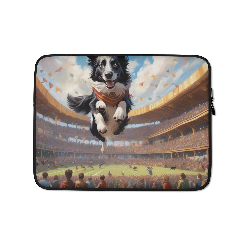 PugMug Custom Border Collie Laptop Sleeve