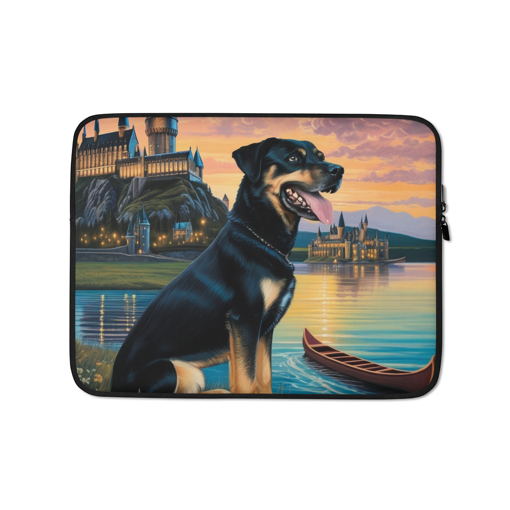 PugMug Custom Blue Laptop Sleeve