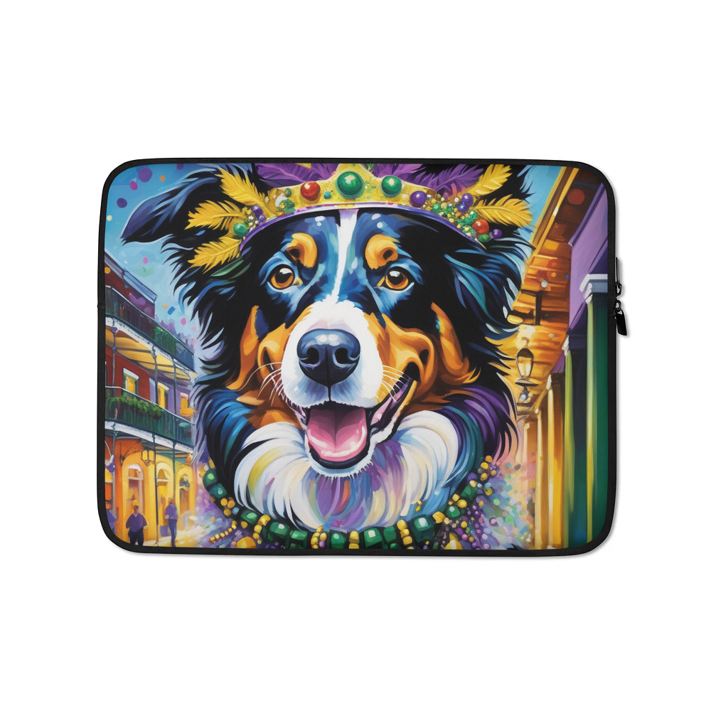 PugMug Custom Border Collie Laptop Sleeve