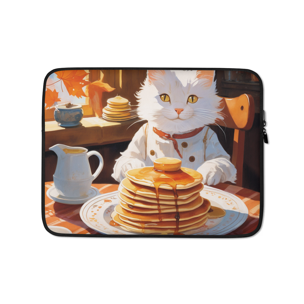 PugMug Custom White Companion Cat Laptop Sleeve