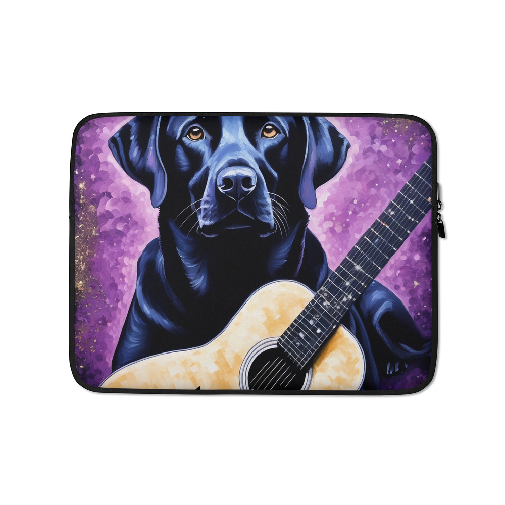 PugMug Custom Black Labrador Retriever Laptop Sleeve