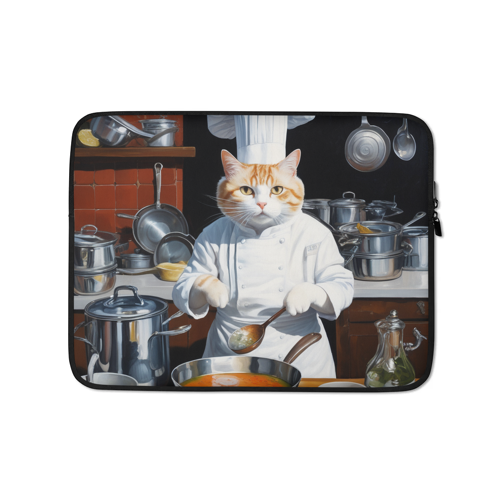 PugMug Custom White Companion Cat Laptop Sleeve