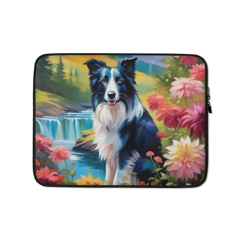 PugMug Custom Border Collie Laptop Sleeve