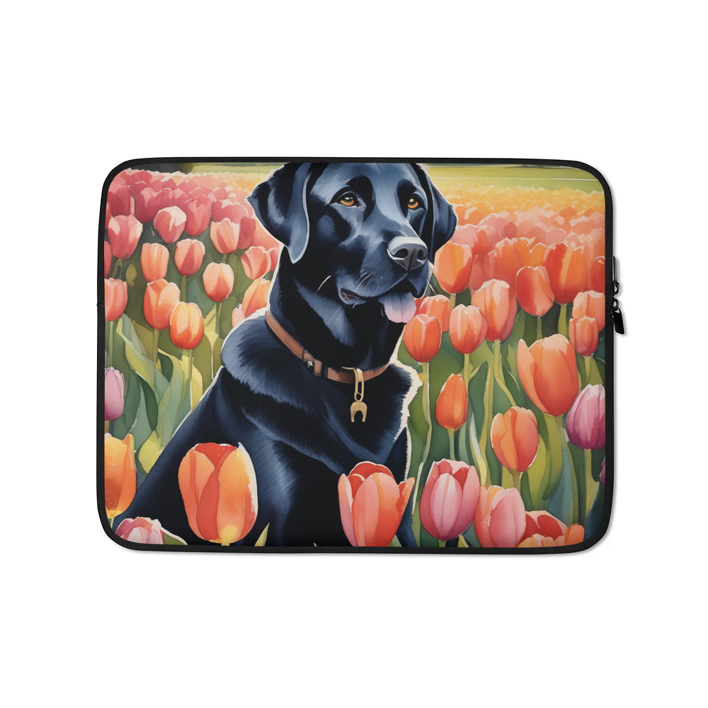 PugMug Custom Black Labrador Retriever Laptop Sleeve