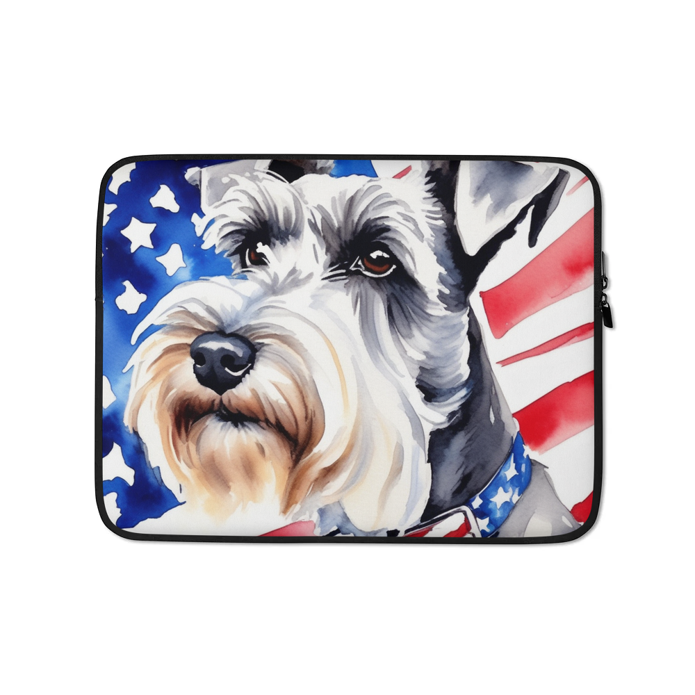 PugMug Custom Miniature Schnauzer Laptop Sleeve