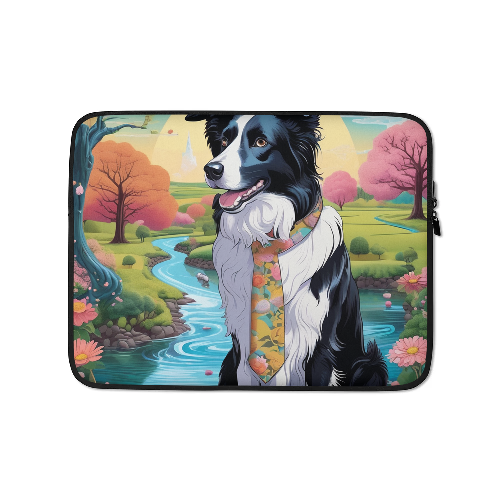 PugMug Custom Border Collie Laptop Sleeve