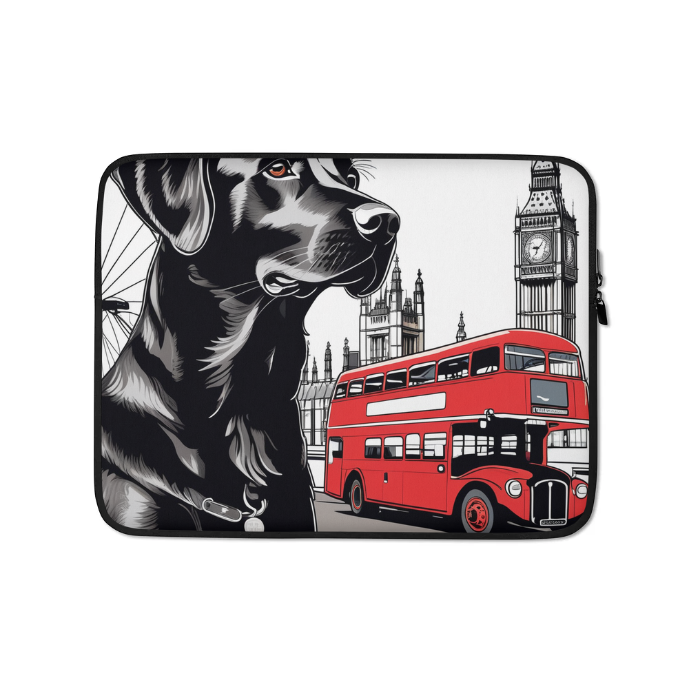 PugMug Custom Black Labrador Retriever Laptop Sleeve