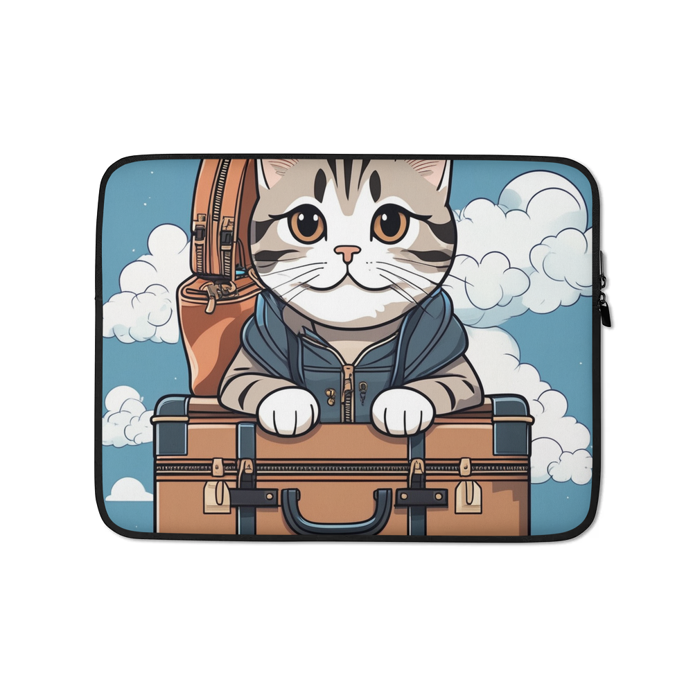 PugMug Custom Tabby Scottish Fold Cat Laptop Sleeve