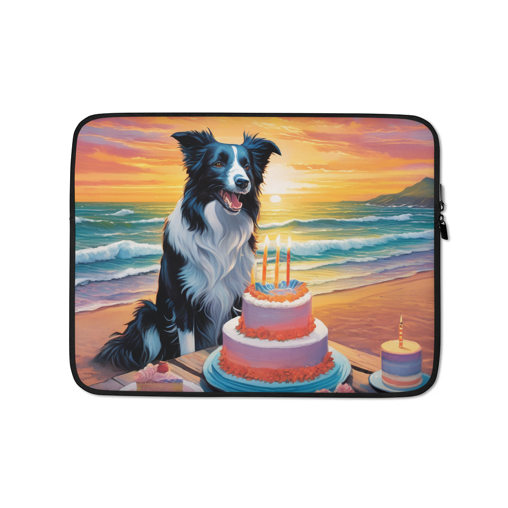 PugMug Custom Border Collie Laptop Sleeve