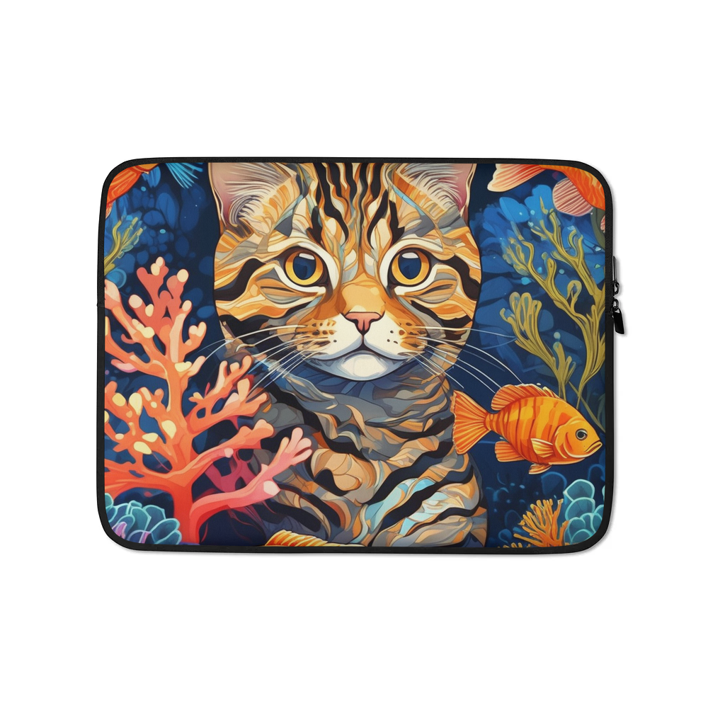 PugMug Custom Tabby Scottish Fold Cat Laptop Sleeve