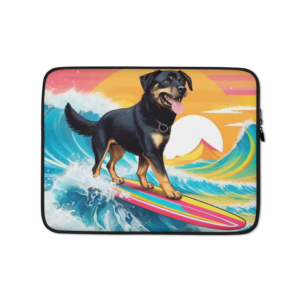 PugMug Custom Blue Laptop Sleeve