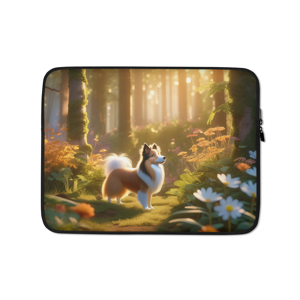 PugMug Custom Shetland Sheepdog Laptop Sleeve