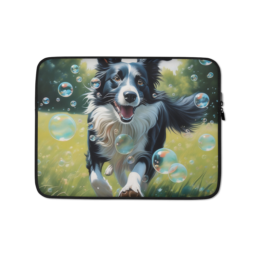 PugMug Custom Border Collie Laptop Sleeve