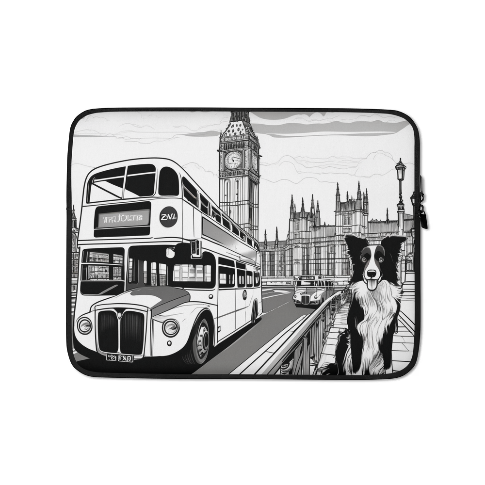 PugMug Custom Border Collie Laptop Sleeve