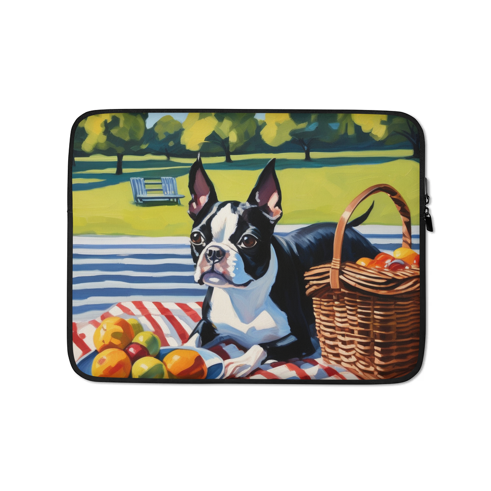 PugMug Custom Boston Terrier Laptop Sleeve