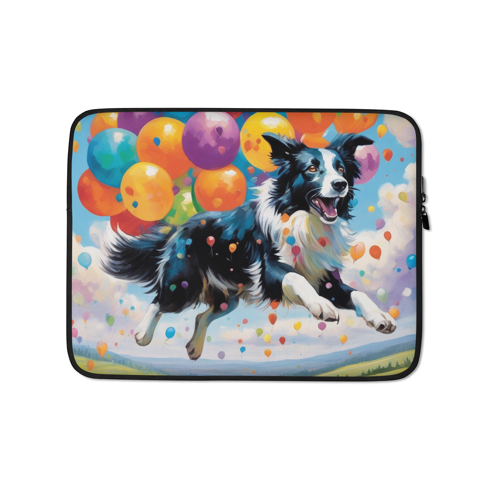 PugMug Custom Border Collie Laptop Sleeve
