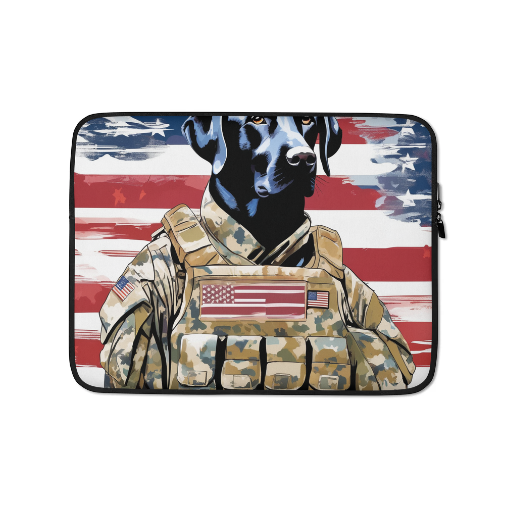 PugMug Custom Black Labrador Retriever Laptop Sleeve