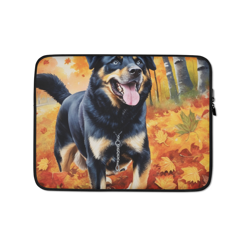 PugMug Custom Blue Laptop Sleeve