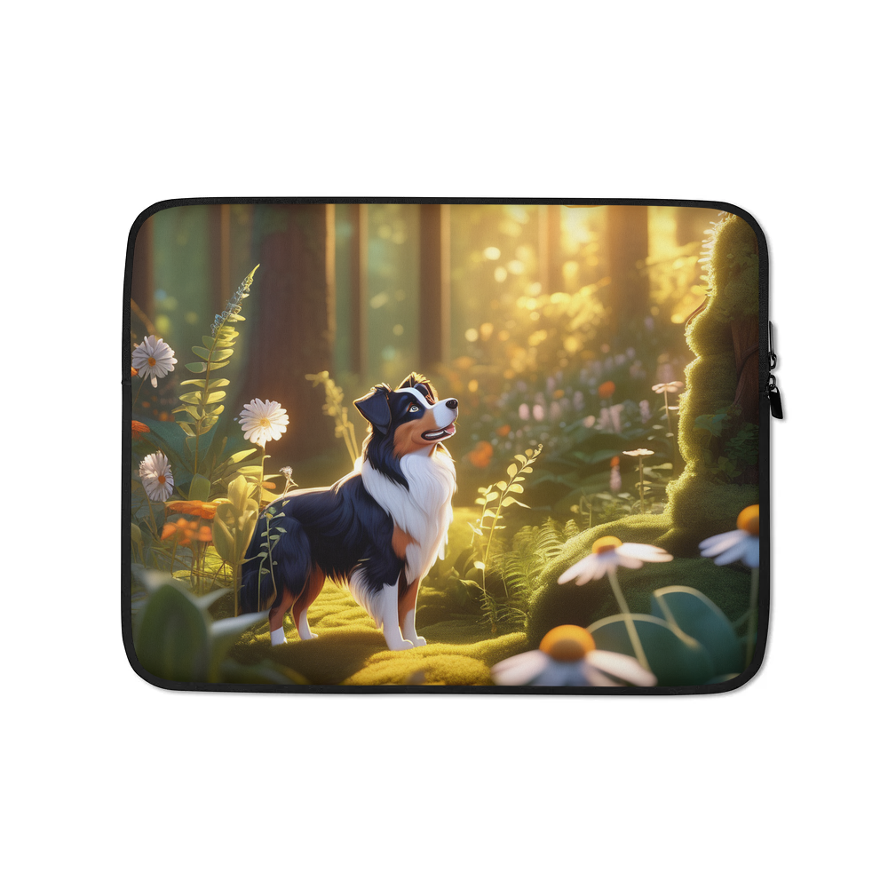 PugMug Custom Miniature American Shepherd Laptop Sleeve