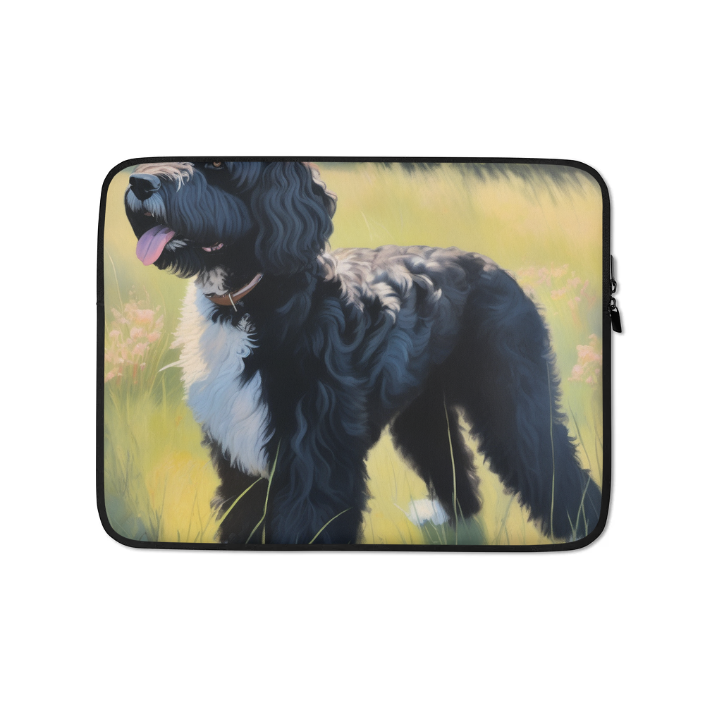 PugMug Custom Portuguese Water Dog Laptop Sleeve