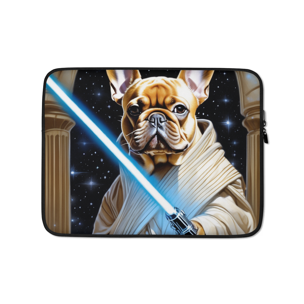 PugMug Custom Tan French Bulldog Laptop Sleeve