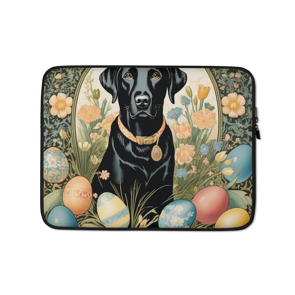 PugMug Custom Black Labrador Retriever Laptop Sleeve