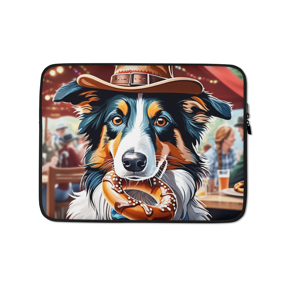 PugMug Custom Border Collie Laptop Sleeve